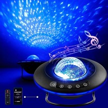 Star Projector, Galaxy Starry Projection Lamp, Bluetooth Speaker Aurora Lighting - £19.32 GBP
