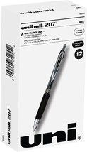 The Uniball Gel Pens, 207 Signo Gel With 0.5Mm Micro Point, 12 Count, Bl... - £25.75 GBP
