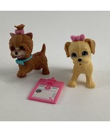 Barbie Doll Potty Training Pups Mini Animal Figures Yorkie Dog 2009 Matt... - $33.55 CAD