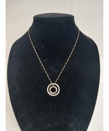 9.25 Sterling Silver Twisted Chain With Silvertone Pendant 18&quot; - $302.90 MXN