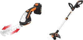 WORX WG801 20V Shear Shrubber Trimmer, Battery and Charger Included,Blac... - $243.99