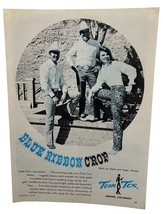 Tem Tex Blue Ribbon Crop Print Ad Vintage 1970 Sand and Sage Denver - $9.94