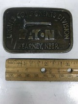 Eaton Kearney Nebraska Brass Belt Buckle Engine Components Division Hit ... - $15.63