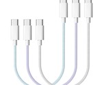 3-Pack Short Fast Charging Cable For Iphone 15/15 Plus/15 Pro/15 Pro Max... - $14.99