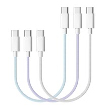 3-Pack Short Fast Charging Cable For Iphone 15/15 Plus/15 Pro/15 Pro Max... - £11.75 GBP