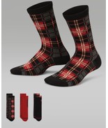 NIKE AIR JORDAN CREW SOCKS 3-Pack Gift Set Big Kids Obsidian Size 9-11 B... - $20.50 CAD