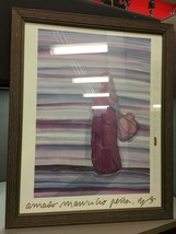 Framed Amado Maurilio Pena Aspen Lithograph 1980 Signed in Plate Peoples... - £65.81 GBP