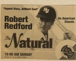 The Natural Vintage Tv Guide Print Ad Robert Redford TPA24 - $5.93