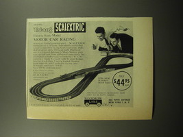 1960 Tri-ang Scalextric Toy Cars Ad - Motor Car Racing - $14.99