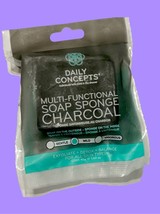 Daily Concepts CHARCOAL Multi-Functional Soap Sponge 1.6 oz NWT - £7.87 GBP