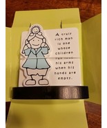 Time to Smile Brand Wooden Plaque ~ &quot;A Truly Rich Man...&quot; ~ 5.25&quot; x 5.5&quot; - €17,18 EUR