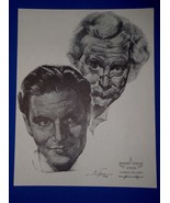 Robert Donat Academy Award Portrait Print Vintage 1962 Volpe Goodbye Mr.... - $226.56 MXN
