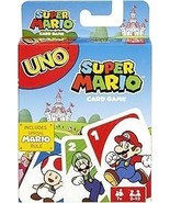 UNO Super Mario Card Game Animated Character Themed Collector - $250.38 MXN