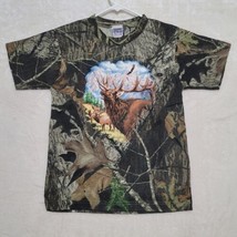 Mossy Oak Kids Camo T Shirt Size L Large Short Sleeve Camouflage Casual Elk - £11.69 GBP