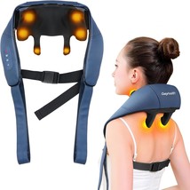 Cozyhealth Neck Massager For Neck And Shoulder With Heat, Shiatsu, Dark Blue - £50.40 GBP