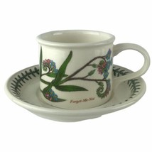 Portmeirion Botanic Garden Forget Me Not Drum Coffee Cup And Saucer U40 - £14.78 GBP