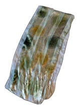 Womens Green Shimmer Sheer Scarf Striped Two Tone 58 x 13 - £7.58 GBP