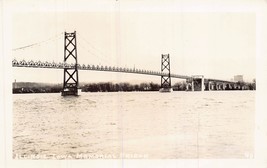ILLINOIS IOWA MEMORIAL BRIDGE~1940s REAL PHOTO POSTCARD - $5.72