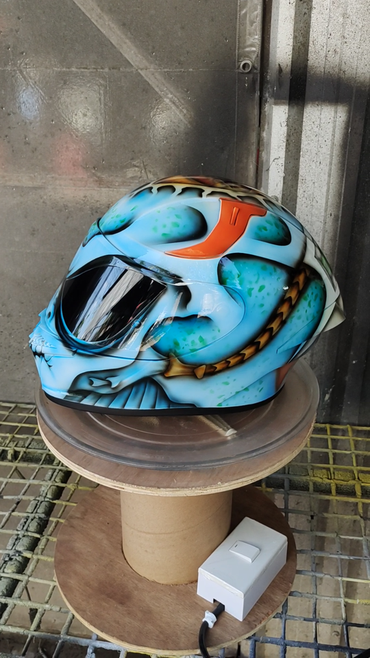 Alien Custom Airbrushed Full Face Motorcycle and 48 similar items