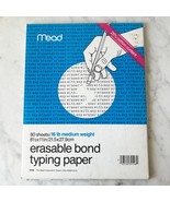 Vintage Mead Erasable Bond Typing Paper 52 Sheets 16 lb Medium Weight 8-... - $260.56 MXN
