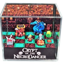 Crypt of the Necrodancer - 3D Cube Handmade Diorama - Video Games - Shad... - £54.67 GBP