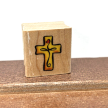 1999 Embossing Arts Co, A Omate Cross Heart, Wood Rubber Stamp - Unused - $10.99