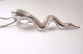 Slithering Snake 925 Sterling Silver Pendant - $15.29