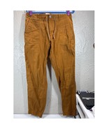 REI Co-op Pants 34x32 Burnt Trailsmith Rust Canvas Hiking Outdoor Jogger... - $820.07 MXN