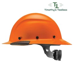 LIFT Safety Dax HiVis Orange Full Brim Hard Hat with Ratchet Suspension - £76.36 GBP