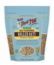 Bob&#39;s Red Mill Organic Old Fashioned Rolled Oats, 32-ounce (Pack of 1) - $18.29