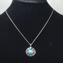 Vintage Sterling Silver Southwestern 17&quot; Necklace - $24.00