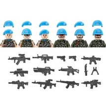 WW2 Military Building Blocks Solider Figures Gifts Weapons Guns UN-B-1SET - £16.94 GBP