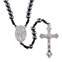Law Enforcement Rosary with St. Michael plus 3 prayer cards and rosary bag - £7.92 GBP