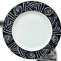 Delco Royal Ceramicor Porcelain 12” Tribal Design Dinner Plate - Retired - $21.25