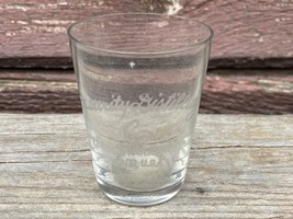 Antique Pre Prohibition Security Distilling Co Chicago Etched Whiskey Shot Glass - £23.32 GBP