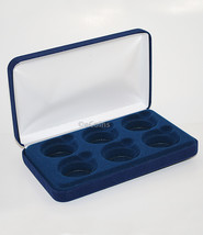 Felt Coin Display Gift Metal Plush Box Holds 6-IKE Or 6 Silver Eagles Ase - £14.87 GBP
