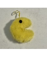 Pac Man Plush 1980s Fuzzy Ornament Vintage 3&quot; Rare - $373.17 MXN