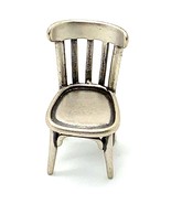 Vtg Sign 925 Italy Sterling Silver Saddle Back Dining Chair Furniture Mi... - $38.61