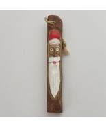 Wooden Tree Branch Santa Christmas Ornament - £4.78 GBP