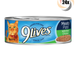 24x Cans 9Lives Meaty Pate Real Chicken Cat Food 5.5oz Caring For Cats! - $43.53