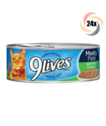 24x Cans 9Lives Meaty Pate Real Chicken Cat Food 5.5oz Caring For Cats! - $61.67 CAD