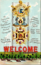 Knight&#39;s Templar 31st Triennial Conclave Welcome Sign Chicago Illinois Postcard - £15.72 GBP