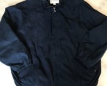 Norm Thompson Men&#39;s XL regular Full Zip Collar Rain Jacket Navy Blue Out... - £22.31 GBP