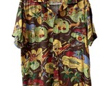 Hawaiian Shirt 90&#39;s Mens L American Living Short Sleeve Button Up  Pinea... - £19.47 GBP