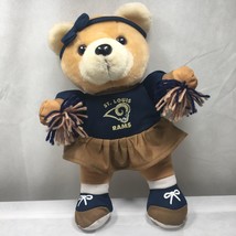 2002 St. Louis Rams ￼Cheerleader Teddy Bear NFL Good Stuff Vtg St. Louis Rams - $13.98