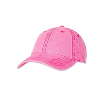 Time And Tru Women&#39;s Solid Washed Baseball Cap Hat Pink New - £8.08 GBP