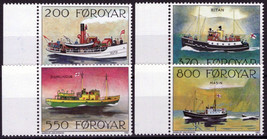 ZAYIX Faroe Islands 232-235 MNH Mail Boats Ships Transportation 051023S86 - £4.11 GBP