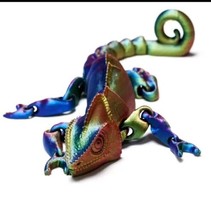 3D Print Chameleon Articulated Green 6 in - $13.85