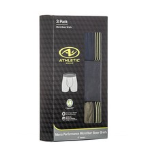 Athletic Works Men&#39;s Boxer Briefs Underwear 3 Pack Size 3XL Green Blue Grey - $6.87