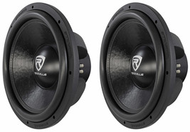 (2) Rockville W15K6D2 V2 15&quot; 8000w Car Subwoofers Dual 2-Ohm Subs CEA Compliant - $400.99